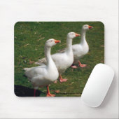 Three Geese a Strutting - Mouse mat.カスタマイズ. マウスパッド (マウス)