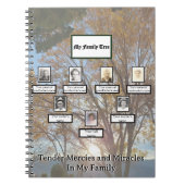 Three Generation Autumn Sunset Mercies Miracles ノートブック (正面)