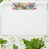 Three Gnome Easter Gnome Easter Egg T-Shirt キッチンタオル (折り畳み)