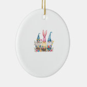 Three Gnome Easter Gnome Easter Egg T-Shirt セラミックオーナメント (右)