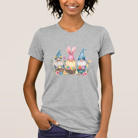 Three Gnome Easter Gnome Easter Egg T-Shirt Tシャツ (正面)