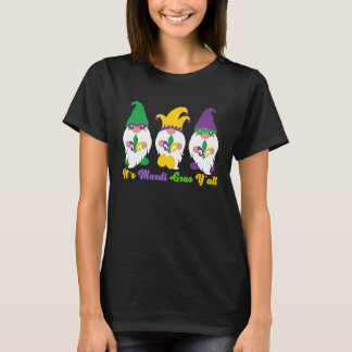 Three Gnome Mardi Gras Peace Love  Mardi Gras Carn Tシャツ