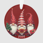 Three Gnomes 2025 Christmas  オーナメント (正面)