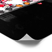 Three Gnomes And Leopard Truck Happy Valentine's D ポスター (角)