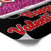 Three Gnomes And Leopard Truck Happy Valentine's D ポスター (角)