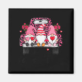 Three Gnomes And Leopard Truck Happy Valentine's D マグネット (正面)