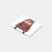 Three Gnomes Car Plaid Matching Family Merry Chris ポストイット (アングル)