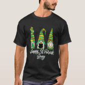 Three Gnomes Shamrock Happy St Patrick's Day Go Lu Tシャツ (正面)