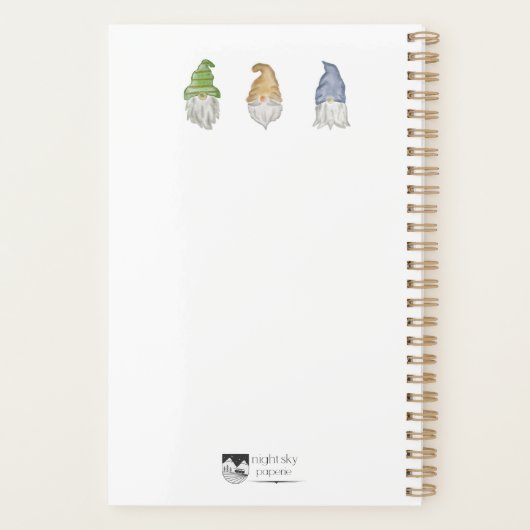 Three Gnomes Spiral Soft Cover Planner プランナー手帳 (裏面)