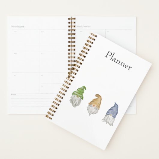 Three Gnomes Spiral Soft Cover Planner プランナー手帳 (ディスプレー)