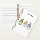 Three Gnomes Watercolor Spiral Notebook  ノートブック (内側)
