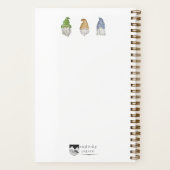 Three Gnomes Watercolor Spiral Notebook  ノートブック (裏面)