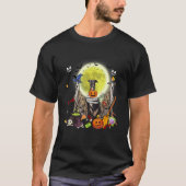 Three Greyhound Dogs Witch Scary Mummy Halloween Tシャツ (正面)