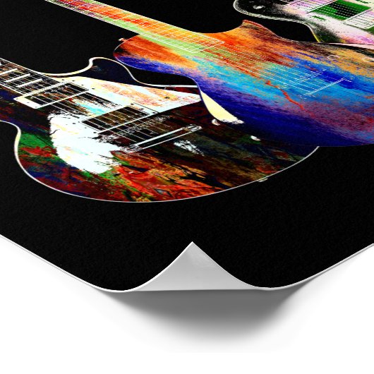 Three Guitars ポスター (角)