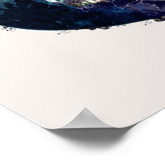 Three Guitars ポスター (角)