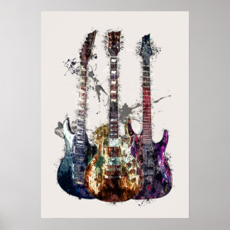 Three Guitars ポスター