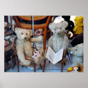 Three Happy Teddy Bears ポスター