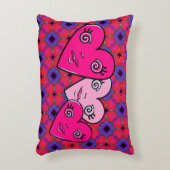 Three Hearts  アクセントクッション (正面(垂直))