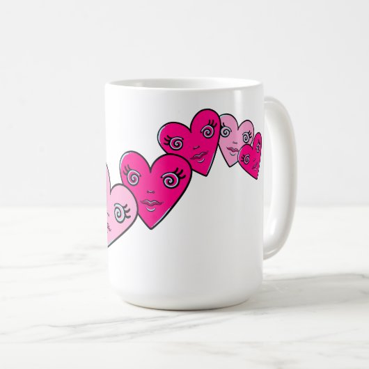 Three Hearts コーヒーマグカップ (正面右)