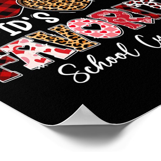 Three Hearts Cupid's Favorite School Custodian Val ポスター (角)