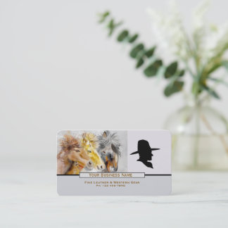 Three Horses Western Business Card 名刺
