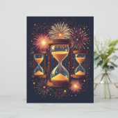Three Hourglasses New Year's Scrapbook Paper (スタンド正面)