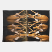 Three Impala Drink Together at Night キッチンタオル (横)