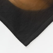 Three Impala Drink Together at Night フリースブランケット (角)