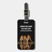 Three Impala Drink Together at Night ラゲッジタグ (正面縦)