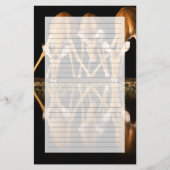 Three Impala Drink Together at Night 便箋 (正面)