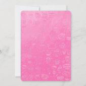 Three It’s Time for Tea 3rd Birthday Invitation 招待状 (裏面)