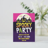 Three Jack O'Lantern Spooky Party シーズンポストカード (スタンド正面)