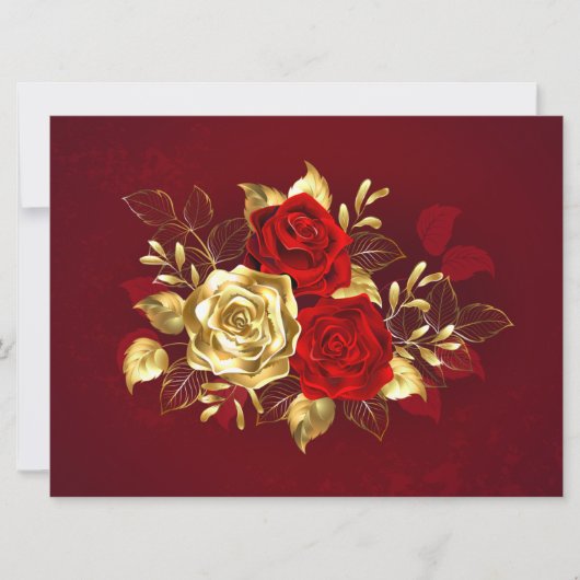 Three Jewelry Roses カード (正面)