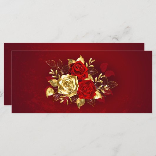 Three Jewelry Roses メニュー (正面/裏面)