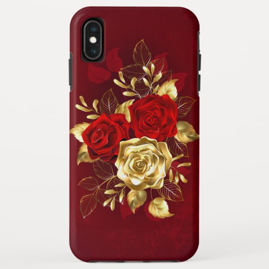Three Jewelry Roses Case-Mate iPhoneケース (裏面)