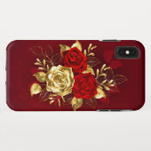 Three Jewelry Roses Case-Mate iPhoneケース (裏面(横))