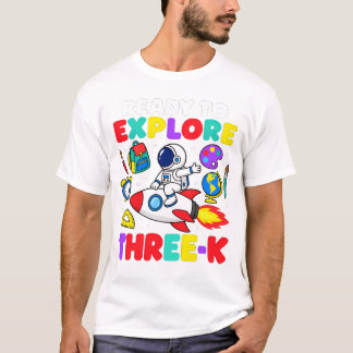 Three K Preschool Astronaut Adventure Tシャツ