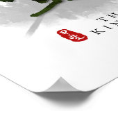 Three Kingdoms "SHU" Calligraphy Art ポスター (角)