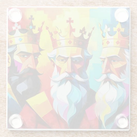 Three Kings ガラスコースター (裏面)
