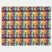 Three Kings フリースブランケット (正面(横))