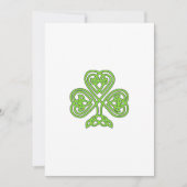 Three Leaf Lucky Irish Happy St Patrick's Day シーズンカード (正面)