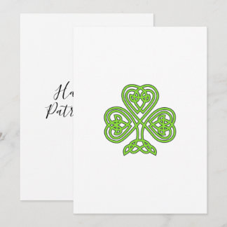 Three Leaf Lucky Irish Happy St Patrick's Day シーズンカード