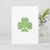 Three Leaf Lucky Irish Happy St Patrick's Day シーズンカード (スタンド正面)