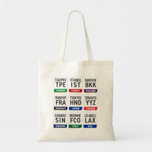 Three Letter Code トートバッグ (正面)