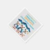 Three Little Baby Geese Graduation Party スタンダードカクテルナプキン (角)