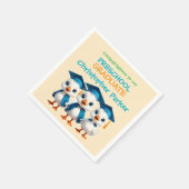 Three Little Baby Geese Graduation Party スタンダードカクテルナプキン (角)