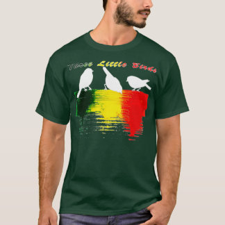 Three Little Birds Africa Music Reggae Rasta 1  Tシャツ