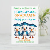 Three Little Geese Preschool Graduation カード (スタンド正面)