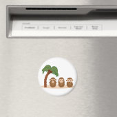 Three little monkeys - três macaquinhos マグネット (インサイチュ (食洗機))