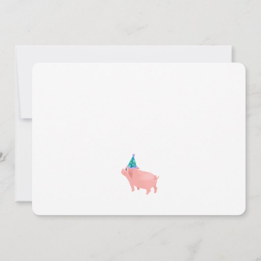 Three Little Pigs | Big Bad Wolf Storybook 招待状 (裏面)